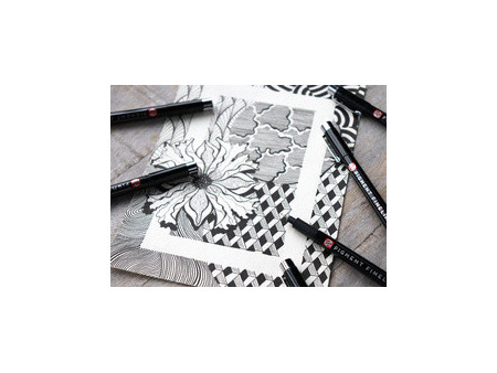ROYAL TALENS Feutre Pigment Fineliner, set de 6, noir