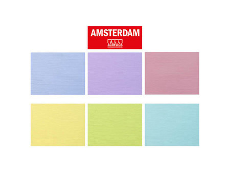 ROYAL TALENS Peinture acrylique AMSTERDAM Pastel, 6 x 20 ml