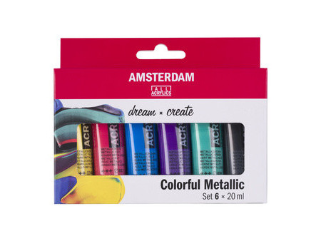 ROYAL TALENS Peinture acrylique AMSTERDAM Colorful Metallic