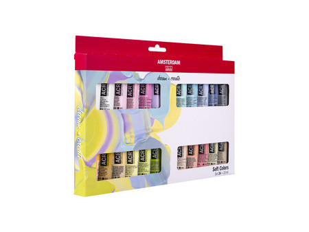 ROYAL TALENS Peinture acrylique AMSTERDAM Couleurs douces