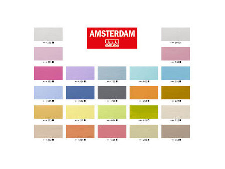 ROYAL TALENS Peinture acrylique AMSTERDAM Couleurs douces