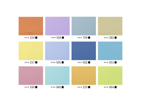ROYAL TALENS Peinture acrylique AMSTERDAM Pastel, 12 x 20 ml