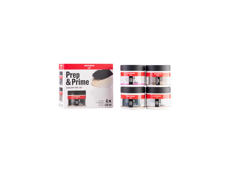 ROYAL TALENS AMSTERDAM Set d'apprêt Medium, 4x 120 ml