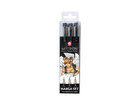 SAKURA Kit Manga PIGMA MICRON, étui de 3