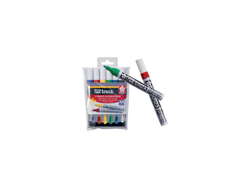 SAKURA Marqueur permanent Pen-Touch Fin, étui de 6