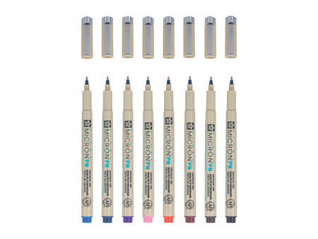 SAKURA Feutre fineliner Pigma Micron PN, kit de 8