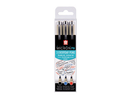 SAKURA Feutre fineliner Pigma Micron PN, kit de 3 Bureau