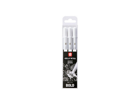SAKURA Stylo roller encre gel Gelly Roll Bright White 0,4 mm