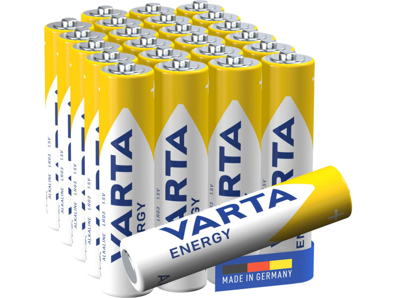 VARTA Pile alcaline Energy, Micro (AAA/LR3), pack de 24