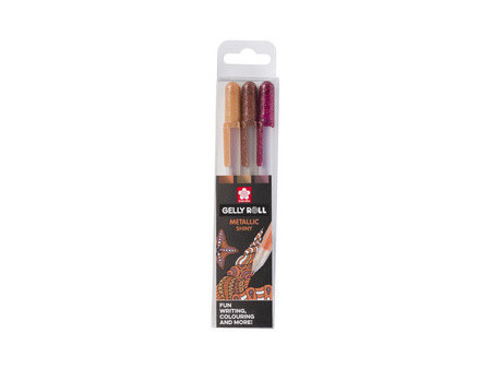 SAKURA Stylo roller à encre gel Gelly Roll Metallic 'Nature'