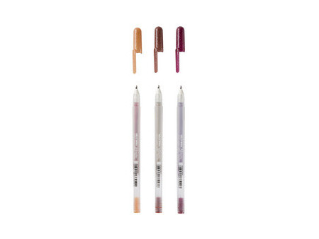 SAKURA Stylo roller à encre gel Gelly Roll Metallic 'Nature'