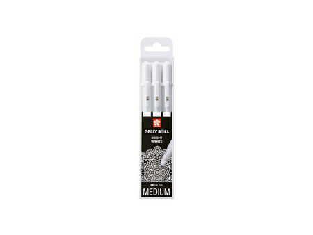 SAKURA Stylo roller à encre gel Gelly Roll Bright White
