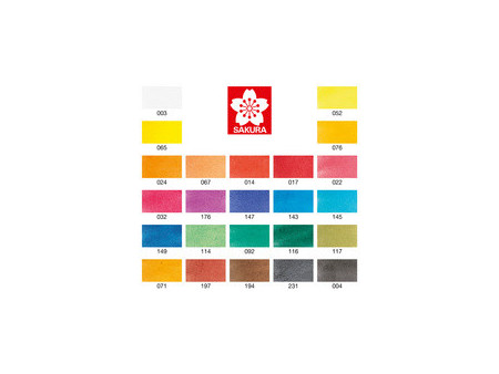 SAKURA Peinture aquarelle Koi Water Colors Sketch Box 18