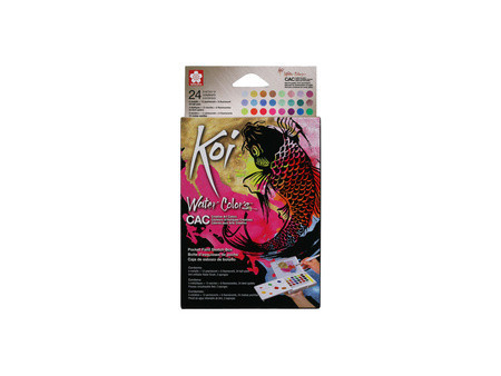 SAKURA Peinture aquarelle Koi Water Colors Sketch, box 24