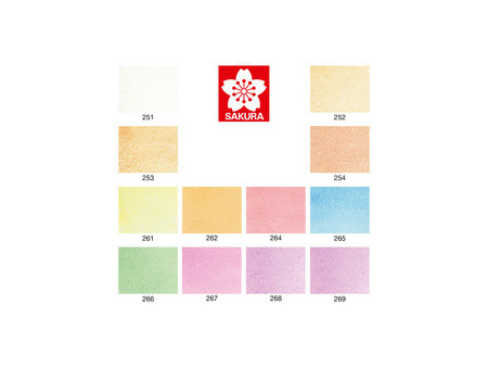 SAKURA Peinture aquarelle Koi Water Colors Sketch, box 24