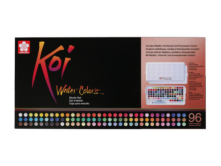 SAKURA Peinture aquarelle Koi Water Colors Studio, set 96