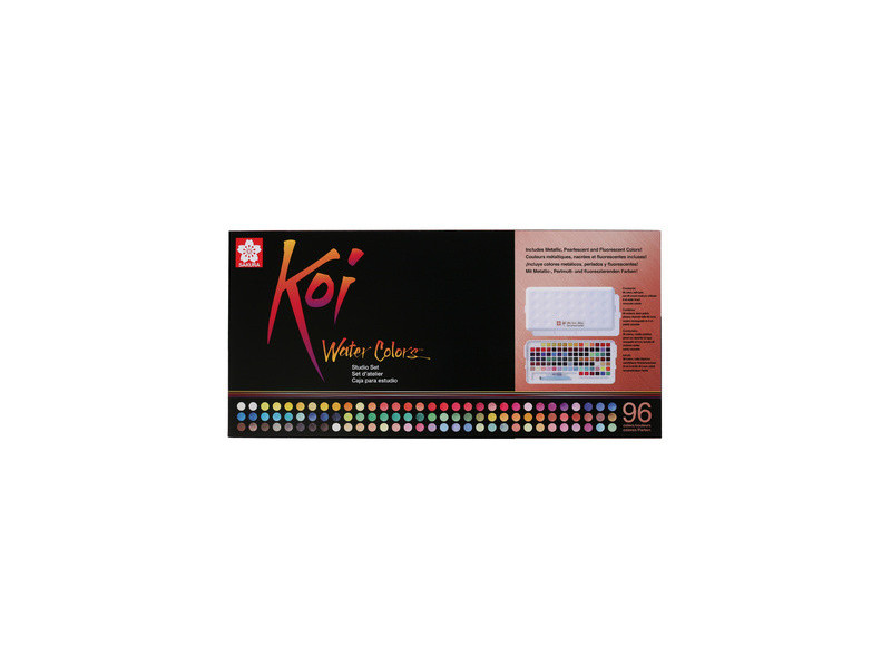 SAKURA Peinture aquarelle Koi Water Colors Studio, set 96