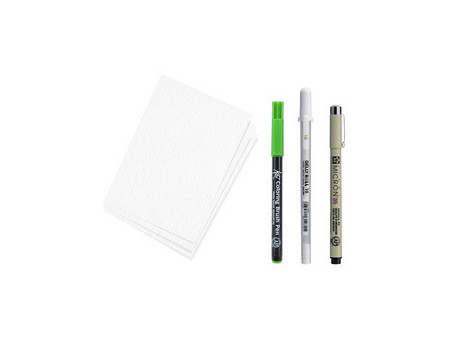 SAKURA Kit créatif Manga, 3 stylos + papier