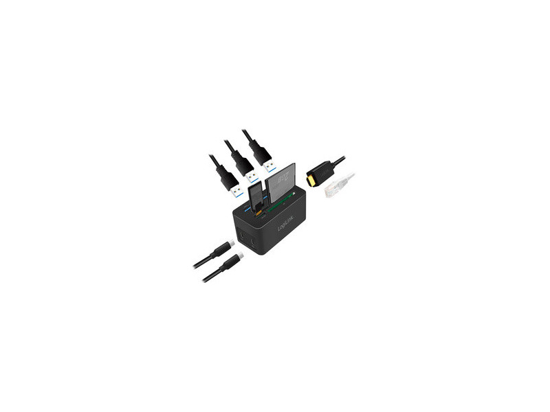 LogiLink Mini station d'accueil USB 3.2 (Gen 1), 10 ports