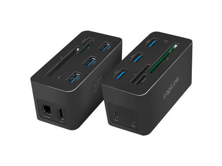 LogiLink Mini station d'accueil USB 3.2 (Gen 1), 10 ports