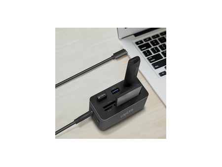 LogiLink Mini station d'accueil USB 3.2 (Gen 1), 10 ports