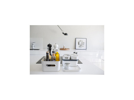 SmartStore Boîte de rangement COMPACT XS, 0,6 litres, blanc