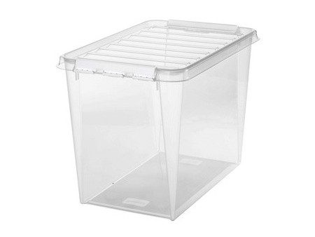 SmartStore Boîte de rangement CLASSIC 66 L, clips: blanc