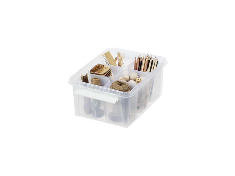 SmartStore Boîte de rangement CLASSIC 14 L + inserts, blanc