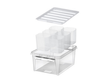 SmartStore Boîte de rangement CLASSIC 14 L + inserts, noir