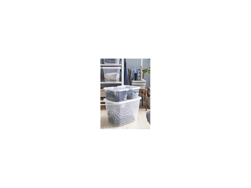 SmartStore Boîte de rangement BASIC L, 44 L, transparent