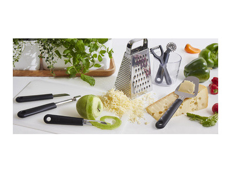 GastroMax Coupe-fromage, noir/acier inoxydable