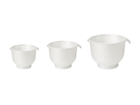 GastroMax Bol mélangeur, blanc, set de 3