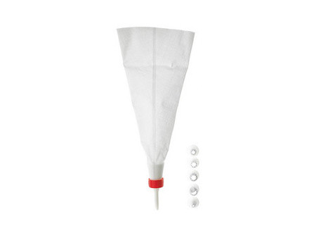 GastroMax Set de poche à douille, blanc, 5 douilles