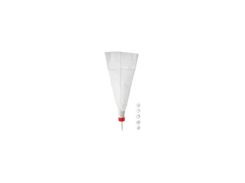 GastroMax Set de poche à douille, blanc, 5 douilles