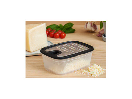 GastroMax Râpe avec récipient, transparent/noir