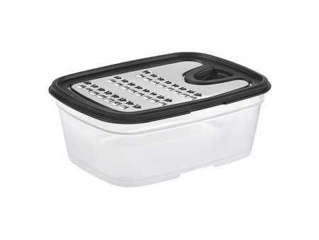 GastroMax Râpe avec récipient, transparent/noir