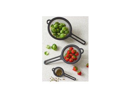 GastroMax Tamis de cuisine fin, diamètre: 190 mm, noir