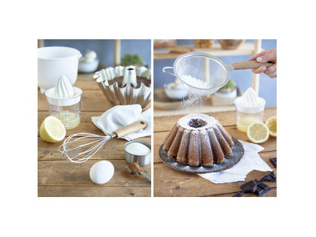 GastroMax Moule à kougelhopf, en fer blanc, 1,5 L, argent