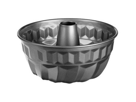 GastroMax Moule à kougelhopf, en acier au carbone, gris