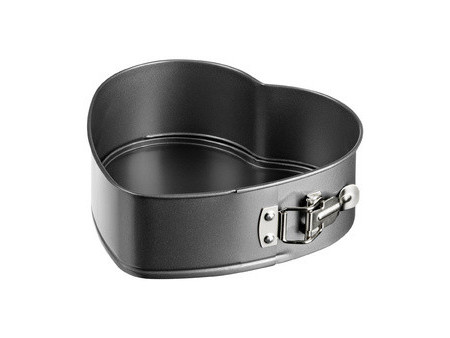 GastroMax Moule à manqué coeur, en acier carbone, gris