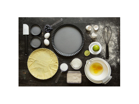 GastroMax Moule à tarte, en acier au carbone, 280 mm, gris