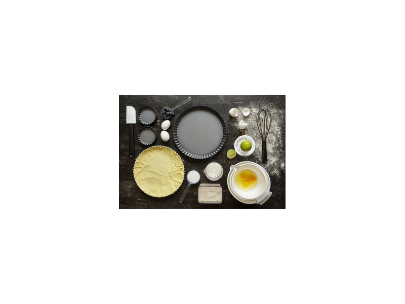 GastroMax Moule à tarte, en acier au carbone, 280 mm, gris