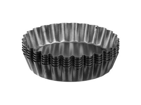 GastroMax Moule à tartelette, en acier au carbone, gris