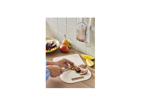 GastroMax Planche à découper BIO, 350 x 250 mm, crème