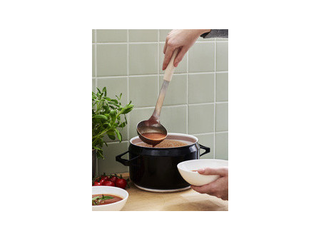 GastroMax Louche BIO, longueur: 310 mm, inox/crème