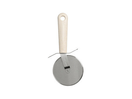 GastroMax Roulette à pizza BIO, longueur: 220 mm, inox/crème