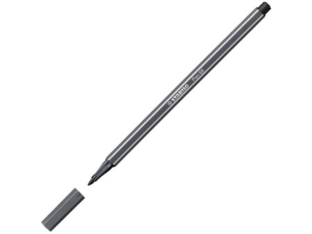 STABILO Stylo feutre Pen 68, gris noir