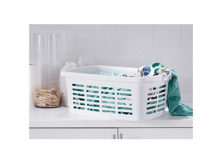 orthex Corbeille à linge, 30 litres, blanc