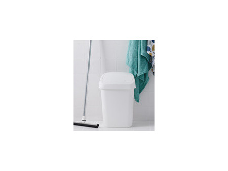 orthex Poubelle à couvercle basculant, 10 litres, gris foncé