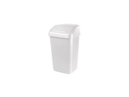 orthex Poubelle à couvercle basculant, 10 litres, gris foncé